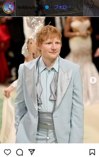 2024年5月7日のエド・シーランのインスタグラム＠teddysphotosより
