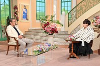「徹子の部屋」  (右から)黒柳徹子、野村将希＝テレビ朝日提供