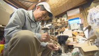 2011年から宮城県石巻市の子どもたちに木工細工を贈り続ける倉敷市真備町の男性
