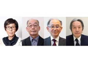 4人の人物のポートレート写真が横並びに配置。左から順に、妹島和世さん、吉田裕さん、永長直人さん、原昌宏さん