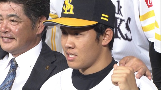 「開幕一軍目指して」福岡ソフトバンクホークスから2位指名、海野隆司捕手が意気込みを語る