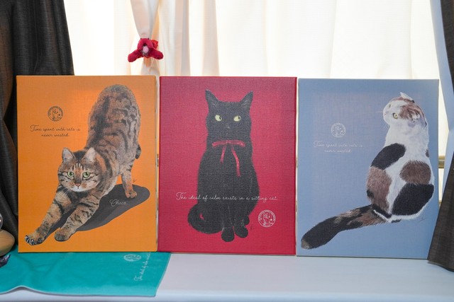 大きなキャンバスの写し絵も人気