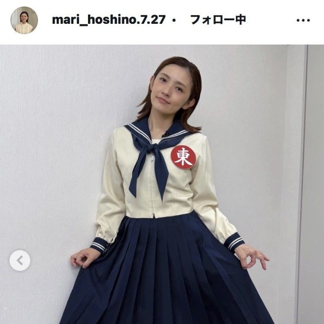 星野真里のインスタグラム＠mari_hoshino.7.27より