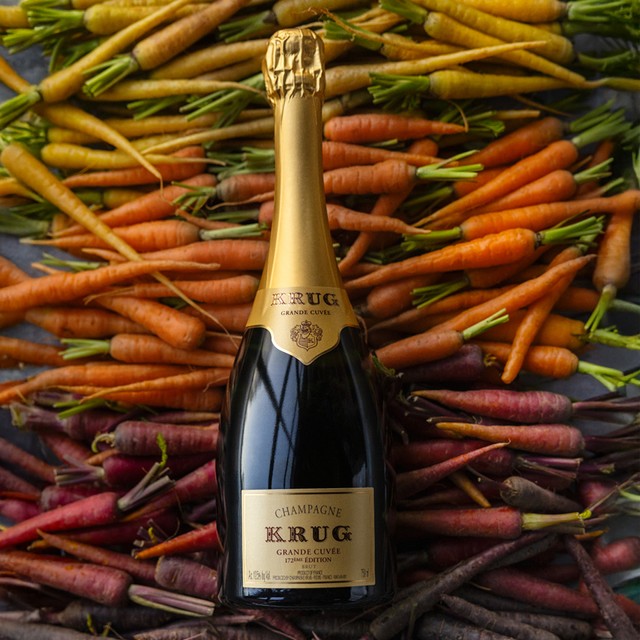 クリュッグ×単一食材プログラム！<br>至高のペアリングを追求する、<br>「KRUG × CARROT FOUR HANDS DINNER」開催。