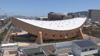 解体工事が進む旧香川県立体育館（高松市福岡町）2026年7月