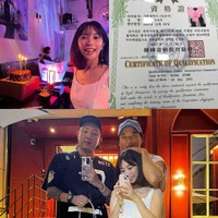 数枚の写真とともに司法通訳試験の合格証を披露したアヤネ（出典：アヤネ Instagram）