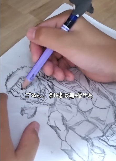 9歳になった今、絵が上手すぎて刺しゅうは無理…！（提供：＠aeko_handmadeさん）
