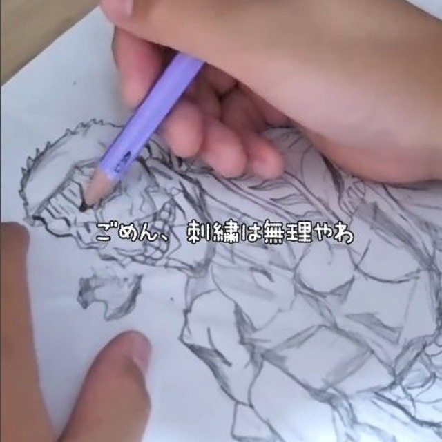 9歳になった今、絵が上手すぎて刺しゅうは無理…！（提供：＠aeko_handmadeさん）
