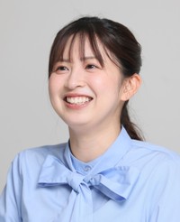 西尾桃アナウンサー（撮影・石井剣太郎）
