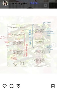 椿野ゆうこのインスタグラム＠tsubakinoyukoより
