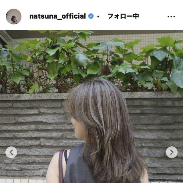 夏菜のインスタグラム＠natsuna_officialより
