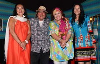 元「クレオパトラ党」のサリーさん、ゴールデンカップスのザ・ゴールデン・カップスのエディ藩さん、キャシー中島、浅野順子＝2014年