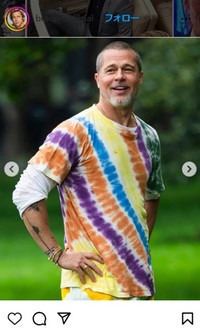 ブラッド・ピットのインスタグラム＠bradpittofficialより