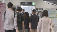 高松空港の様子（13日　午前9時ごろ）