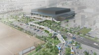 岡山市が整備を検討している新アリーナ　完成イメージ