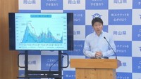 知事定例会見（岡山県庁）