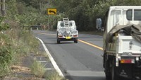 岡山県津山市福田の国道