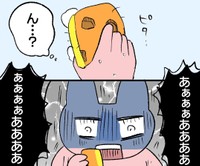 食器を洗っている最中、スポンジがシンク用であることに気が付いた加藤さん（画像提供：加藤かとさん）