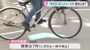 自転車交通違反の青切符制度　導入から１カ月　改めて安全な運転を