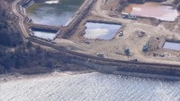 遮水壁の撤去作業　香川・土庄町豊島　2月1日