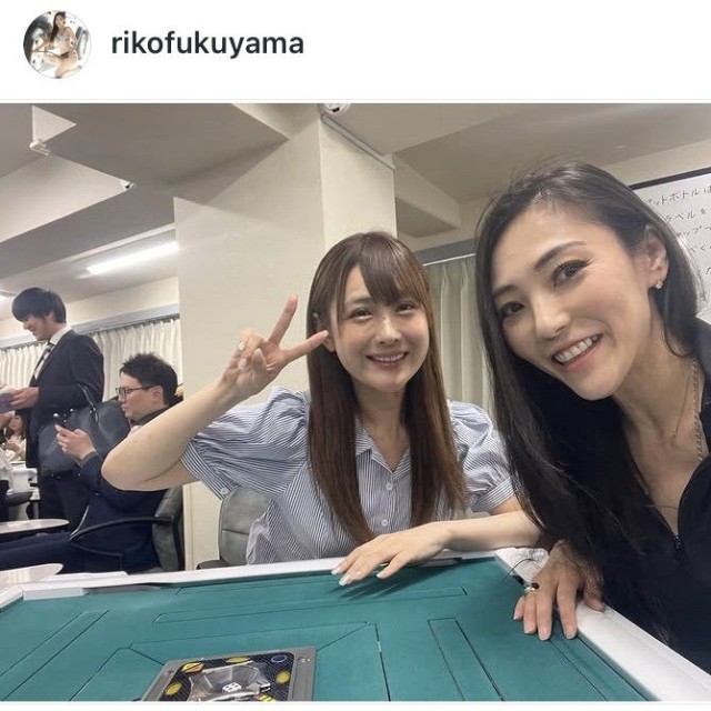 福山理子インスタグラム＠rikofukuyamaより