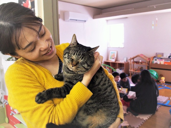 子どもたち、そして障がいを持つ保護猫、それぞれの居場所が町の片隅にある
