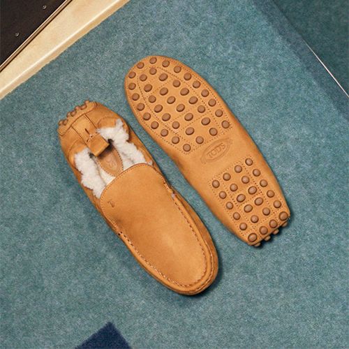 TOD'S_ゴンミーノ グローブ モカシン ムートン500_4