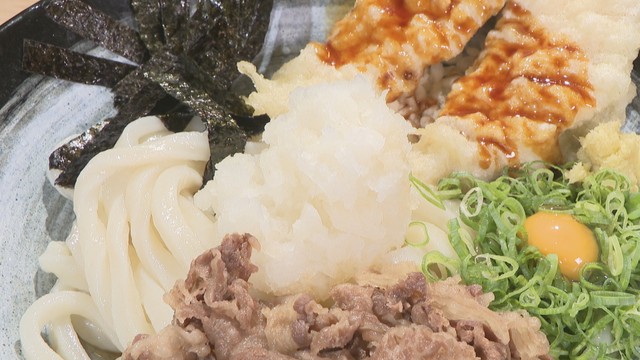 讃岐うどん たぬき 表町店／鬼おろし牛肉とり天