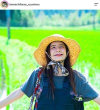 スザンヌさん（旅館「KAWACHI BASE-龍栄荘-」の公式インスタグラムから）