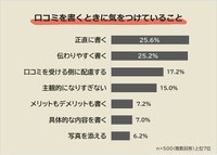 クチコミを書くときに気をつけていること