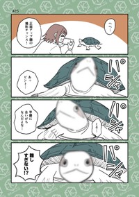 【漫画】『「亀飼いしか知らない世界」な4コマまとめ。』5（カメユさん提供）