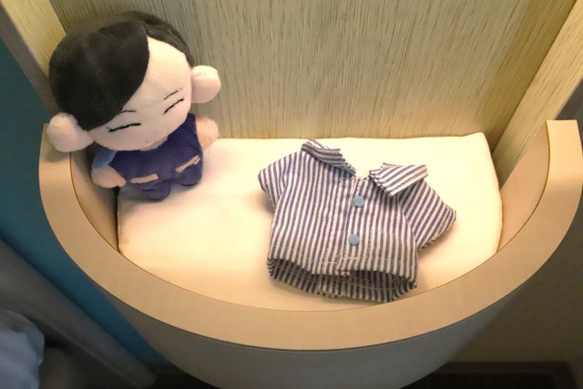 いつも一緒のぬいぐるみと、お揃いのガウンが着られる！感動