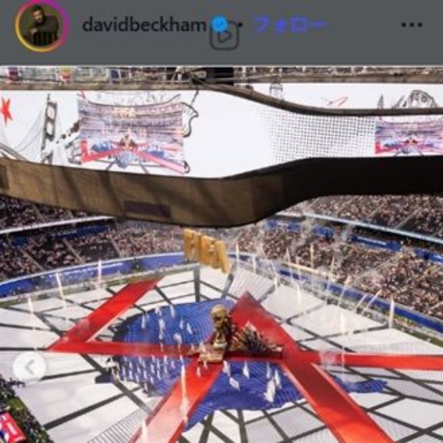 デヴィッド・ベッカムのインスタグラム＠davidbeckhamより