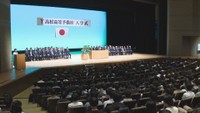 高松高等予備校の入学式　入学生が来年春の合格を目指して気持ちを引き締める　高松市