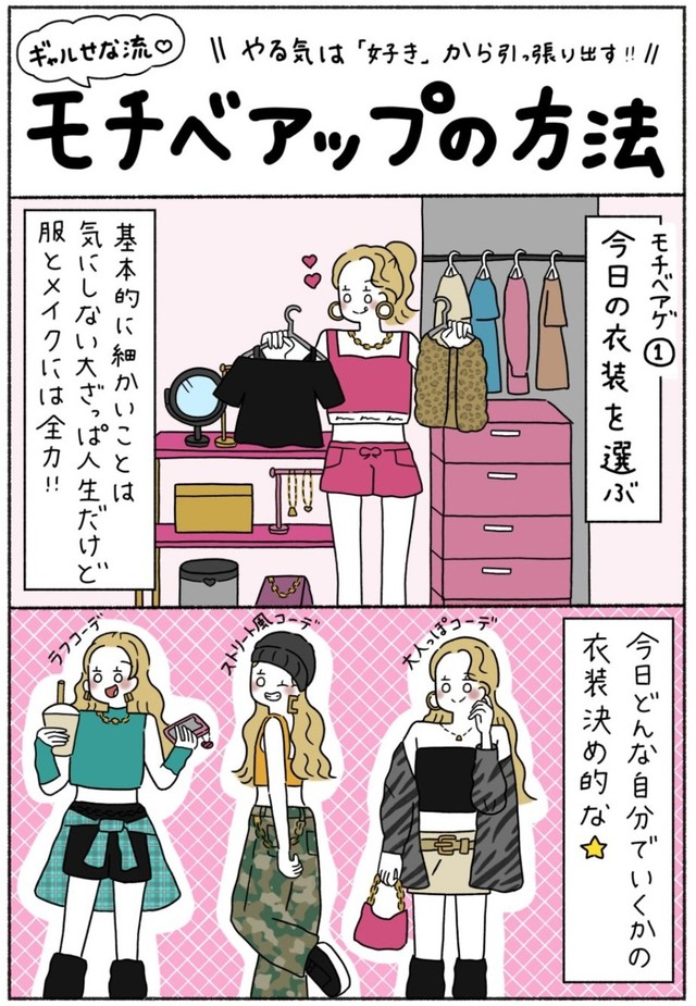 【漫画】『モチベアップの方法』1（ウクさん提供）