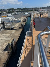 念願の入港（福井響さん提供）