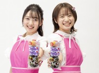 「つけてみそかけてみそ」2代目CMに出演していた尾本侑樹奈（左）と杉浦花菜さん