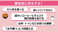 勝負の前のルーティーンをみんなに聞いてみた　緊張してしまう本番に力を発揮するには？