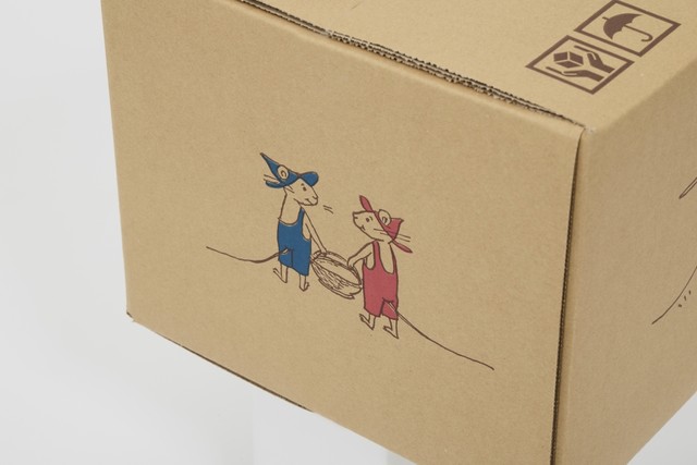 絵柄は「ぐりとぐら」（なかがわ りえこさん 作、おおむら ゆりこさん 絵）（提供：福音館書店）