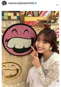 藤本万梨乃アナのインスタグラム＠marino.fujimoto1030より