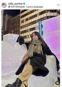 柴田祐里菜アナウンサーのインスタグラム＠uhb_yurinaより