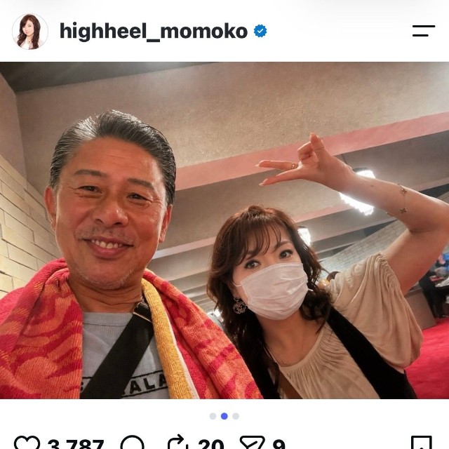 モモコさんと夫の小林政仁さん＝ハイヒールモモコ（@highheel_momoko）さんのインスタグラムより
