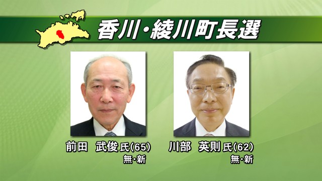 綾川・小豆島は新人2人の一騎打ち、まんのうは無投票で4選　 香川県3町長選告示