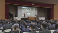 高松西高校で卒業式