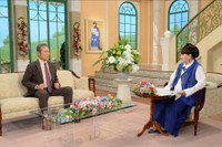 「徹子の部屋」（右から）黒柳徹子、勝野洋＝テレビ朝日提供