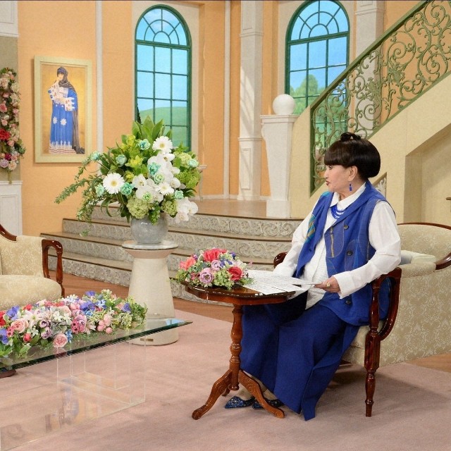 「徹子の部屋」（右から）黒柳徹子、勝野洋＝テレビ朝日提供