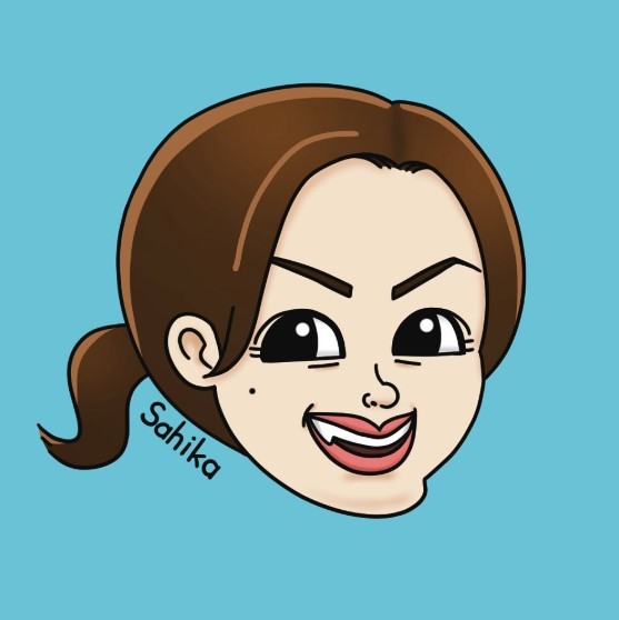 ThreadsやInstagramのアイコンは、もちろん本人が手掛けています（提供：sahika.artさん）