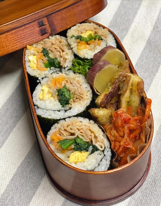 キンパのお弁当（提供：lemonさん）