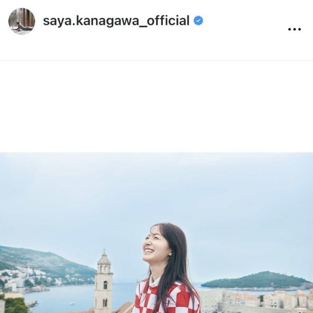 金川紗耶のインスタグラム＠saya.kanagawa_officialより