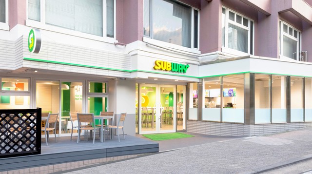 サブウェイ渋谷桜丘店の外観（⽇本サブウェイ合同会社提供）
